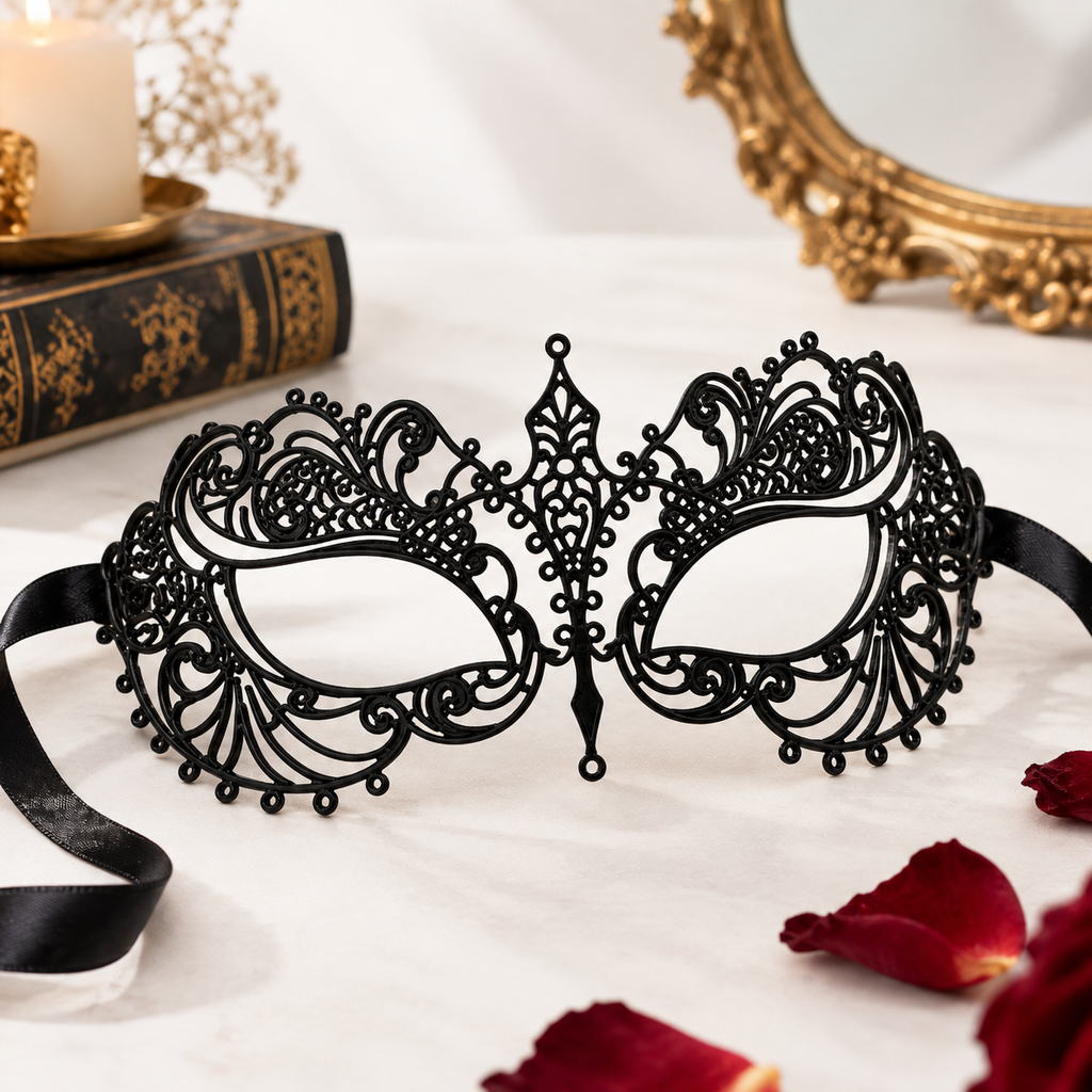 Halloween Venetian Mask – Ornate Masquerade Eye Mask & Costume Accessory