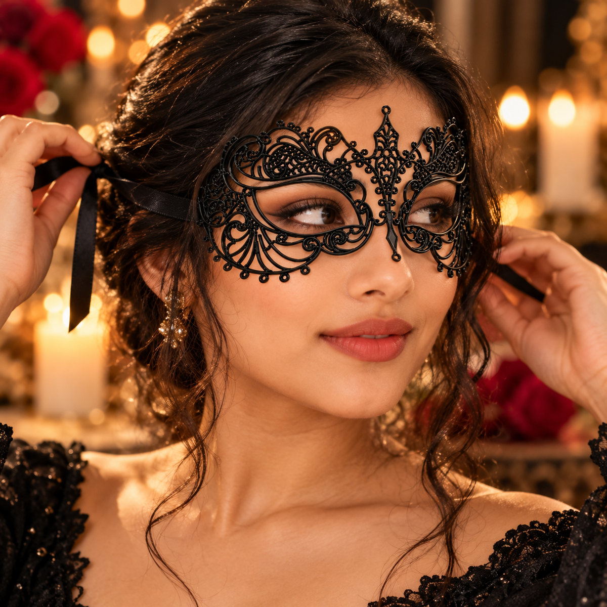 Halloween Venetian Mask – Ornate Masquerade Eye Mask & Costume Accessory
