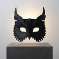 Wearable Owl Mask – Feathered Halloween Costume & Masquerade Eye Mask