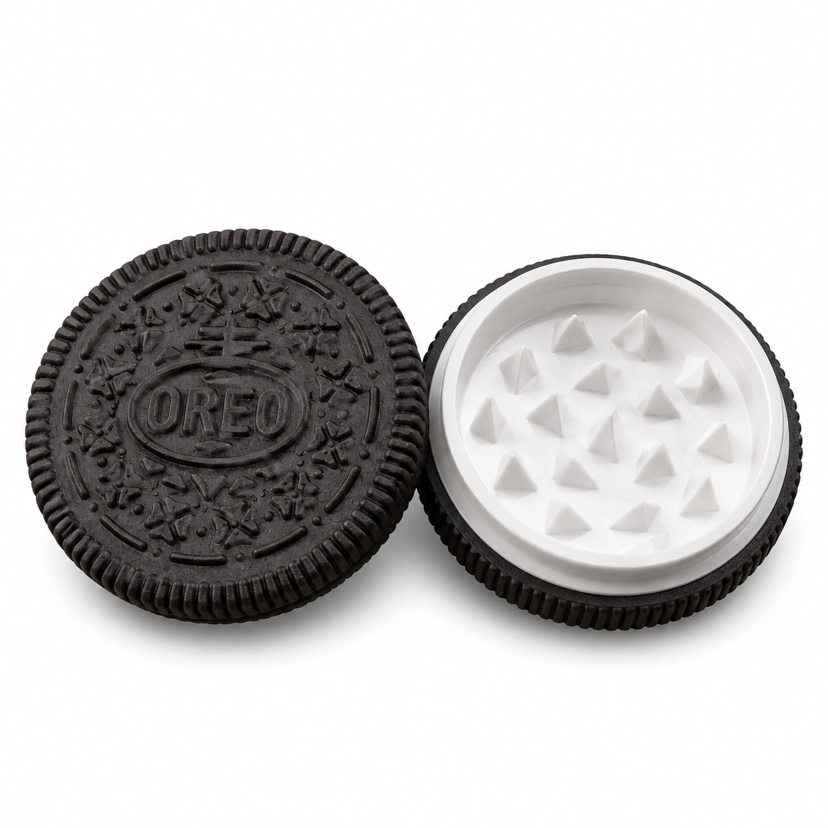 Oreo Shaped Grinder Crusher – Biscuit, Spice, Herb & Tobacco Grinder