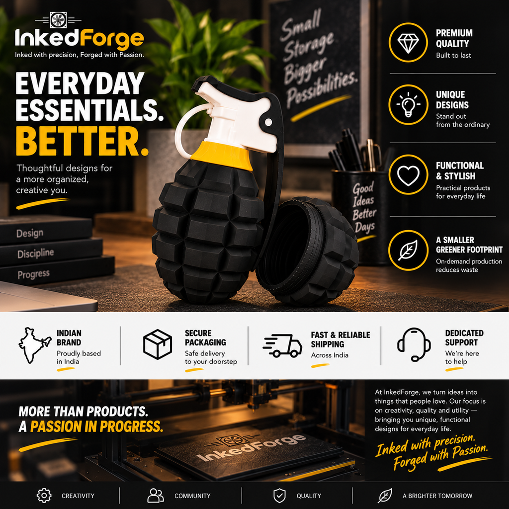 Grenade Secret Storage Box with Flying Handle