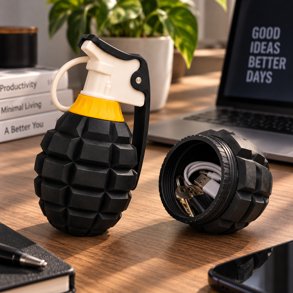 Grenade Secret Storage Box with Flying Handle