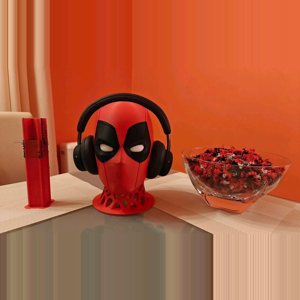 Deadpool Headphone Stand – Superhero Gaming Headset Holder & Desk Display