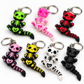 Halloween Spooky Cat – Articulated Skeleton Cat Keychain & Fidget Toy