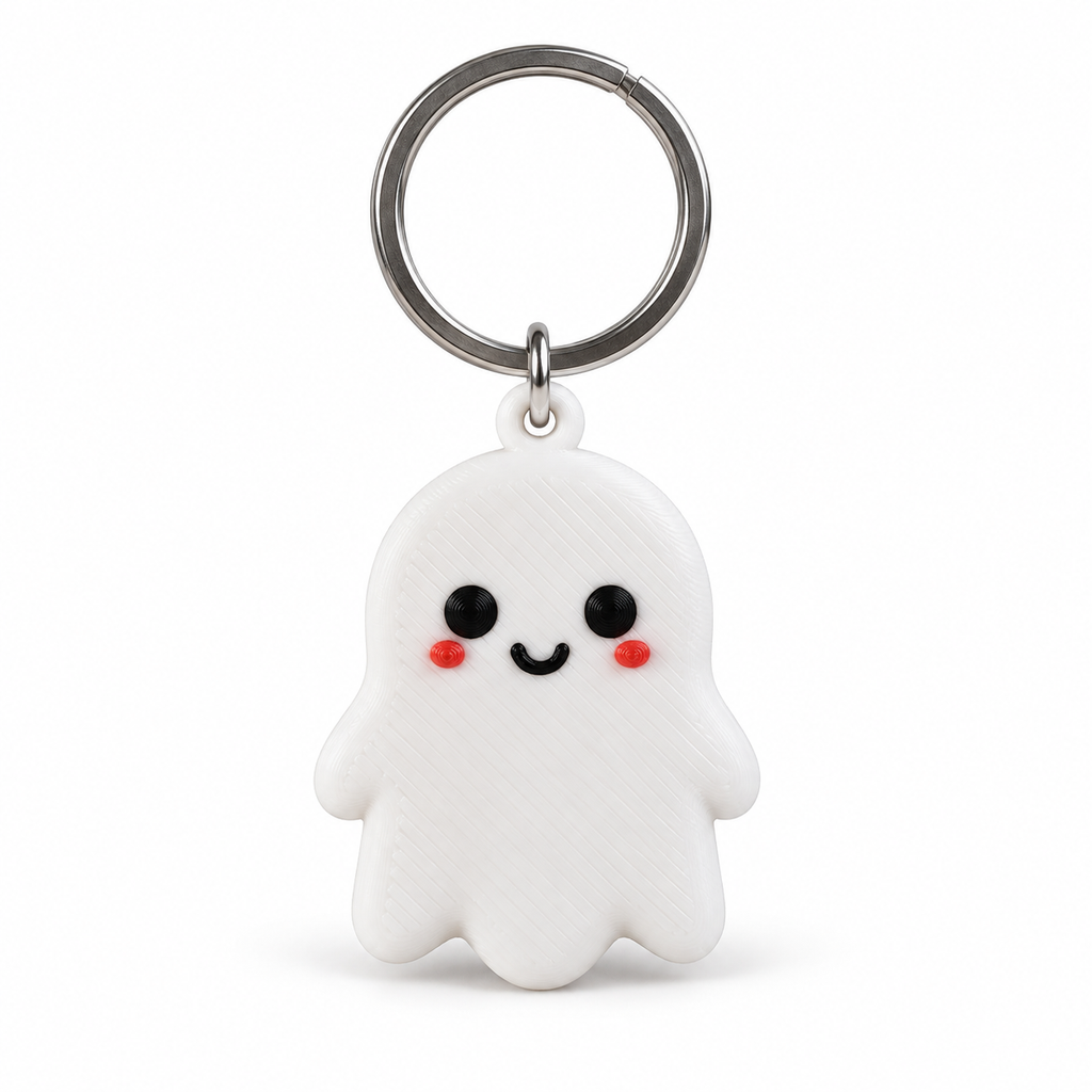 Cute Ghost Keychain – Spooky Ghost Keyring & Bag Charm